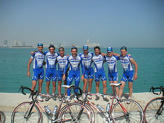 Ronde van Qatar: voorbereiding<br />zondag 30 januari 2005<br />Training